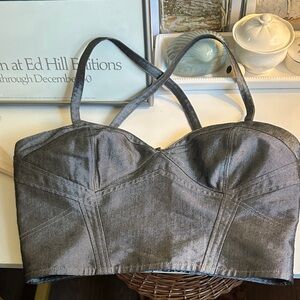 rag & bone Theresa Shine Bustier Top